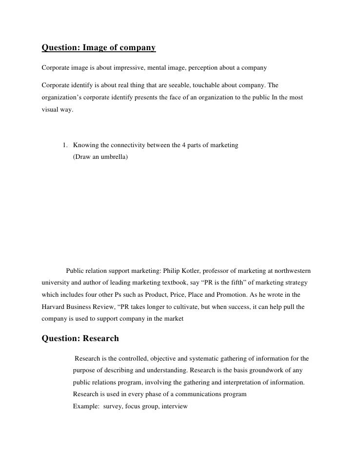 public relations mcq test multiple choice questions and answers on public relations